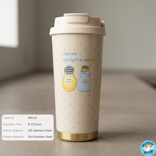 Christian Stainless Steel Insulated Thermal Coffee Cup 盼望迦南授权不锈钢保温杯/水杯/礼物