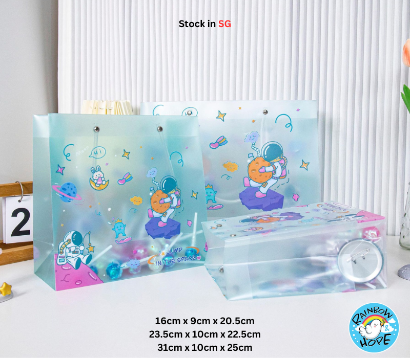 Frosted Plastic Gift Bag Birthday Party Goodie Bag 伴手礼袋/礼品袋 / 儿童节