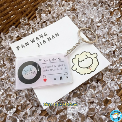 Christian KeyChain Charms Pendants Ornaments Bag Accessories 盼望迦南授权卡通可爱亚克力钥匙扣挂件/小礼物