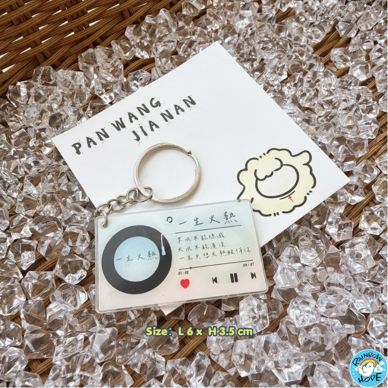 Christian KeyChain Charms Pendants Ornaments Bag Accessories 盼望迦南授权卡通可爱亚克力钥匙扣挂件/小礼物