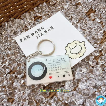 Christian KeyChain Charms Pendants Ornaments Bag Accessories 盼望迦南授权卡通可爱亚克力钥匙扣挂件/小礼物