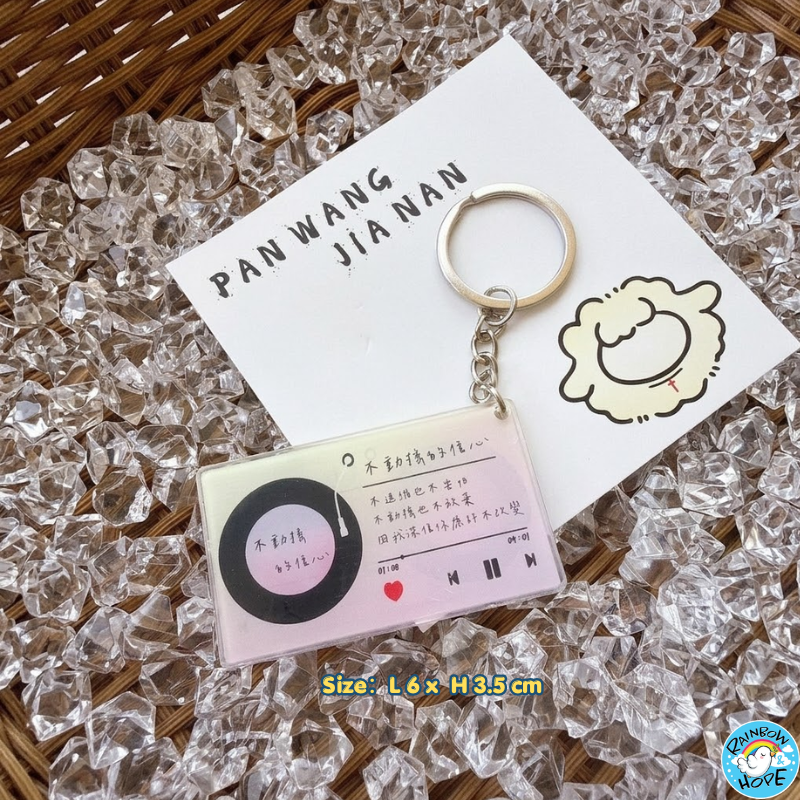 Christian KeyChain Charms Pendants Ornaments Bag Accessories 盼望迦南授权卡通可爱亚克力钥匙扣挂件/小礼物