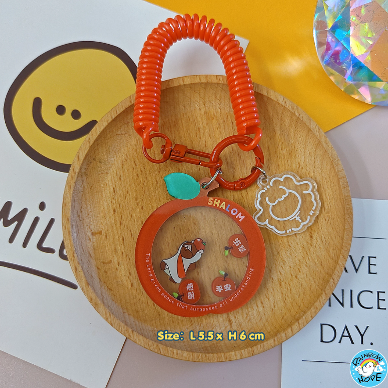 Christian KeyChain Charms Pendants Ornaments Bag Accessories 盼望迦南授权卡通可爱亚克力钥匙扣挂件/小礼物