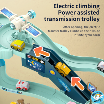 Children Desktop Toys/ Educational Space Car Breakthrough Adventure Sliding Track 儿童冒险滑行轨道游乐场