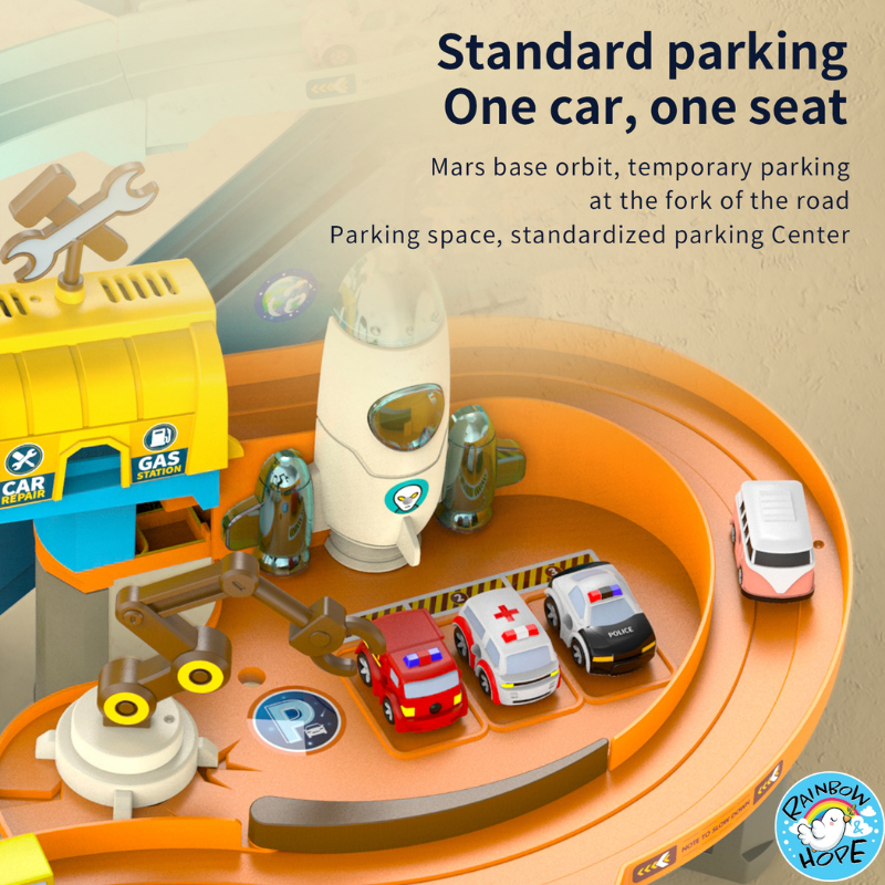 Children Desktop Toys/ Educational Space Car Breakthrough Adventure Sliding Track 儿童冒险滑行轨道游乐场