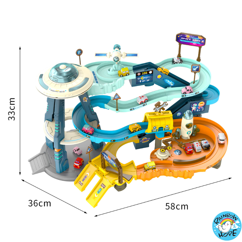 Children Desktop Toys/ Educational Space Car Breakthrough Adventure Sliding Track 儿童冒险滑行轨道游乐场