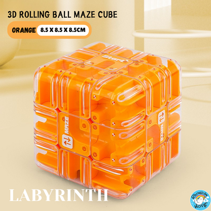 3D Ball Maze Rotating Puzzle Cube Kids Maze Cube Puzzle Ball滚珠迷宫魔方