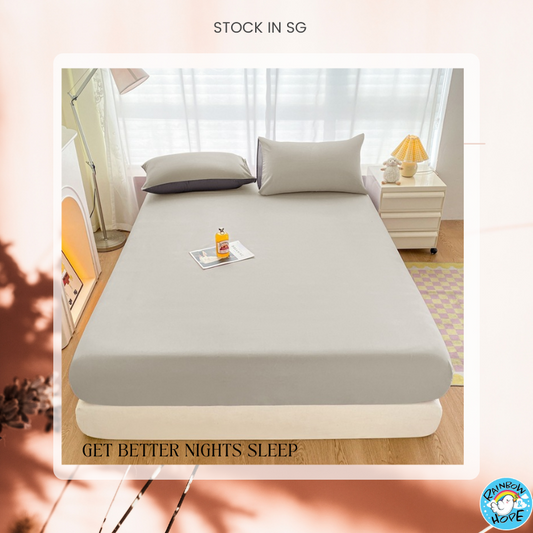 Plain Fitted Bedsheet / Pillow Case/ Bed Sheet/ Mattress Protector单色床单 枕头套
