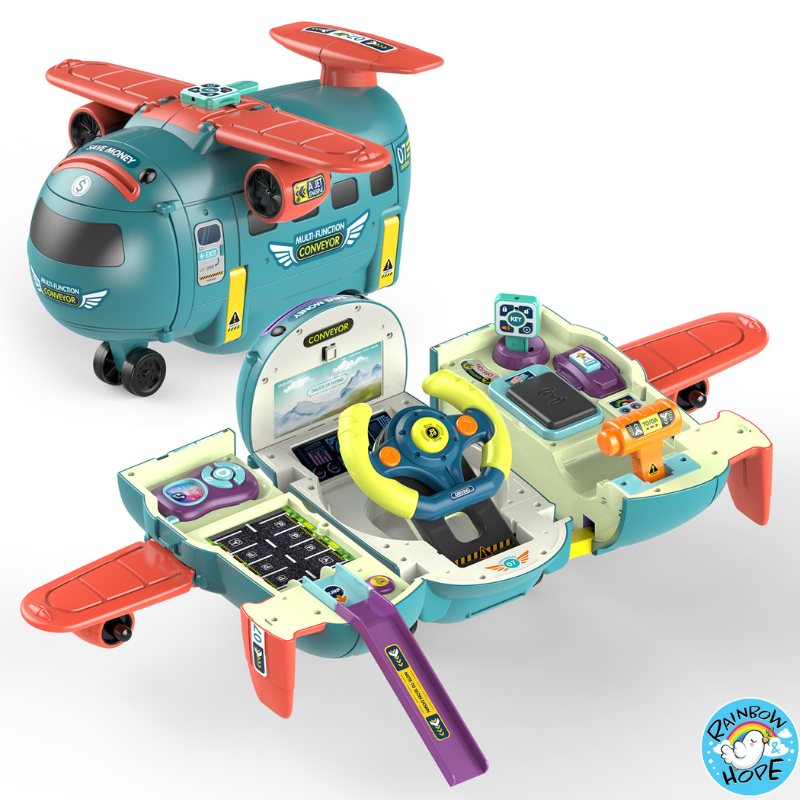 Airplane Toys For Children/ Airplane Car Toy with Piggy Bank变形飞机