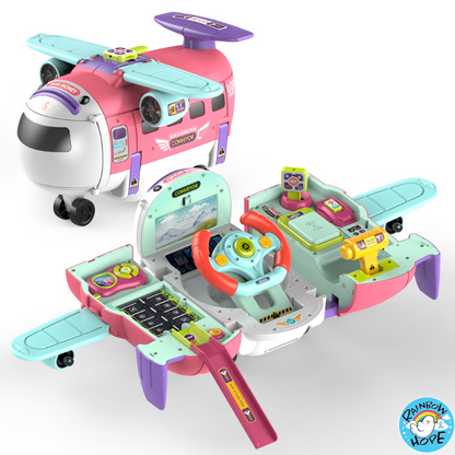 Airplane Toys For Children/ Airplane Car Toy with Piggy Bank变形飞机