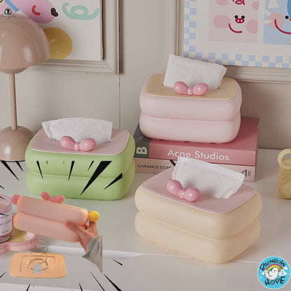 Cute Tissue Box/Tissue Box Holder/ Cute Mini Trash Bin/Deck Organizer纸巾盒/迷你垃圾桶/收纳桶