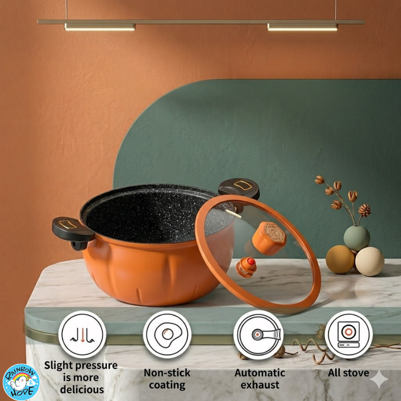 Multi-Function Non-Stick Micro Pressure Cooker Pot Sauce多功能不粘微型高压锅珐琅微压汤锅