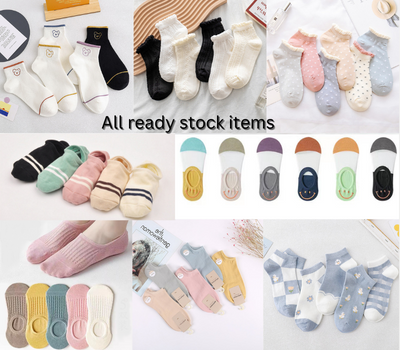 Women Ankle / Boat Sock ( More Designs / Colours) 袜子