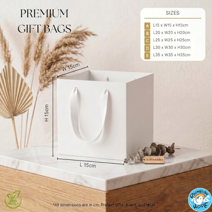 Premium Quality Paper Bag Flower Carrying Bag Gift Valentines Birthday Party Goodie 礼物/花束礼物袋