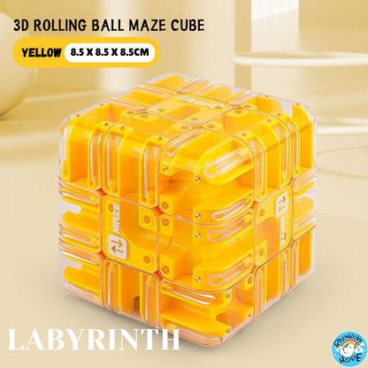 3D Ball Maze Rotating Puzzle Cube Kids Maze Cube Puzzle Ball滚珠迷宫魔方